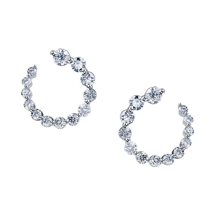 SMALL DIAMOND GARLAND EARRINGS anitako Earrings