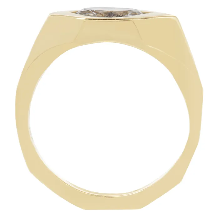Speckled Eye Marquise Signet Ring Lauren Wolf Jewelry Rings