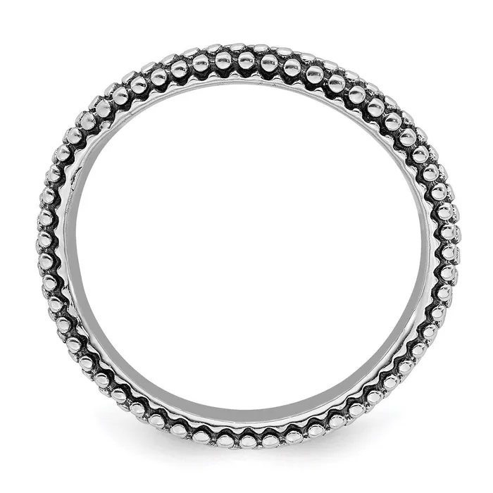 Stackable Expressions Rings Sterling Silver Stackable Expressions Polished Antiqued Wave Ring QSK830 Stackable Expressions Rings Sterling Silver Stackable Expressions Polished Antiqued Wave Ring QSK830