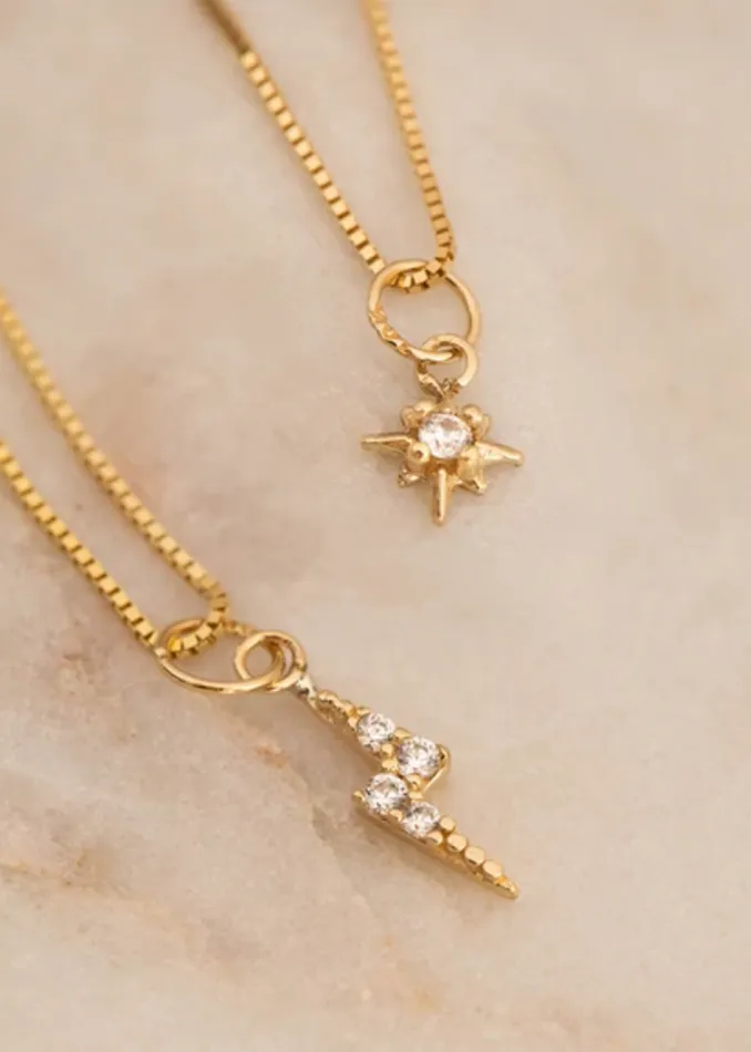Starburst Necklace 14K Leah Alexandra Necklaces