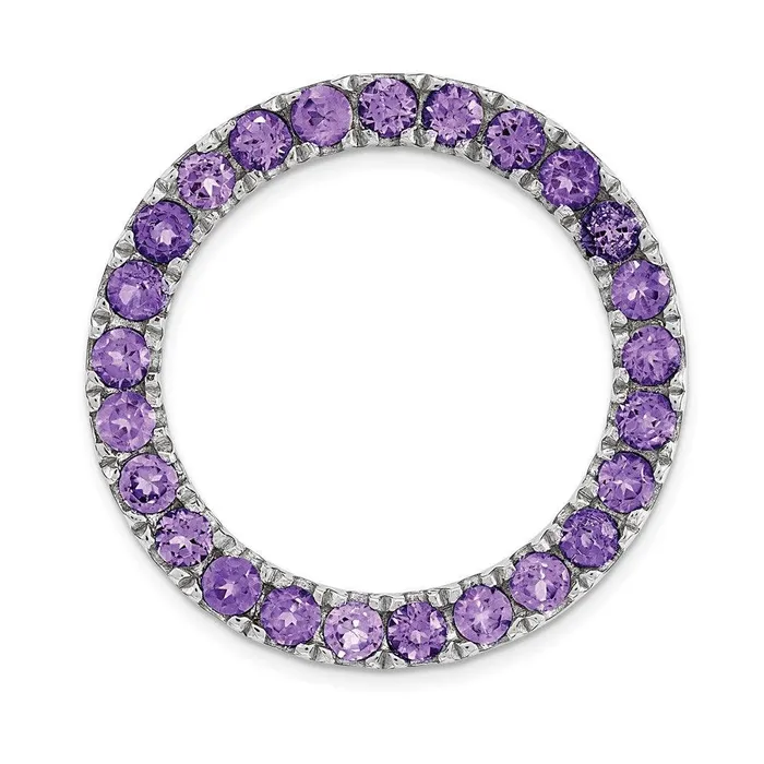 Sterling Silver Stackable Expressions Med Polished Amethyst Chain Slide Stackable Expressions Rings Sterling Silver Stackable Expressions Med Polished Amethyst Chain Slide Stackable Expressions Rings