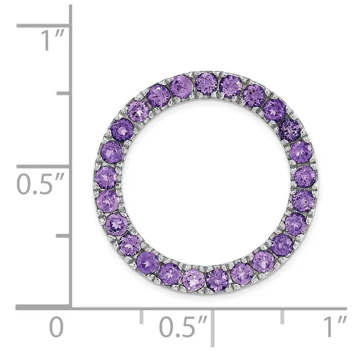 Sterling Silver Stackable Expressions Med Polished Amethyst Chain Slide Stackable Expressions Rings Sterling Silver Stackable Expressions Med Polished Amethyst Chain Slide Stackable Expressions Rings