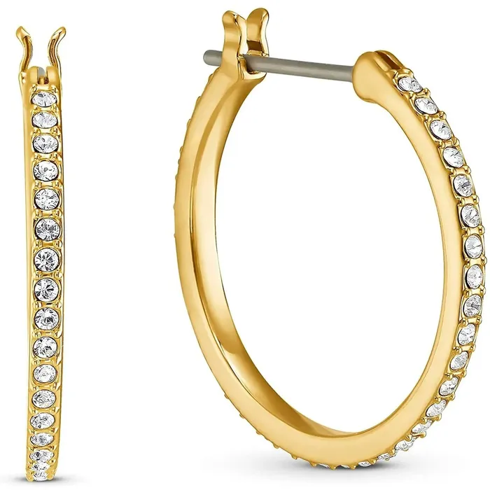 Swarovski Earrings Swarovski Womens Earrings Shell Pearl Yellow Gold Red and White Crystal 5524185