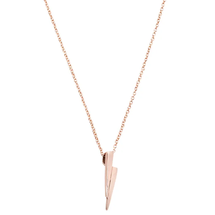 T Kahres Rose Gold Razor Necklace Necklaces