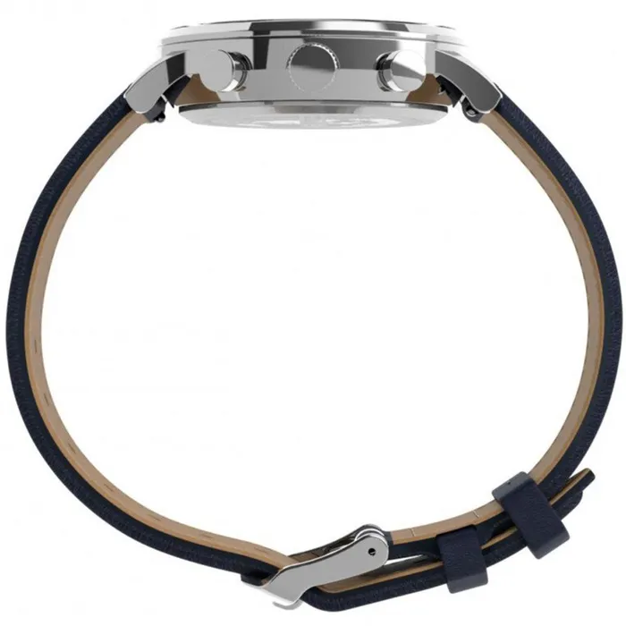 Timex Mens Chronograph Watch Waterbury Blue Dial Leather Strap TW2U04700VQ Timex Watches Timex Mens Chronograph Watch Waterbury Blue Dial Leather Strap TW2U04700VQ Timex Watches