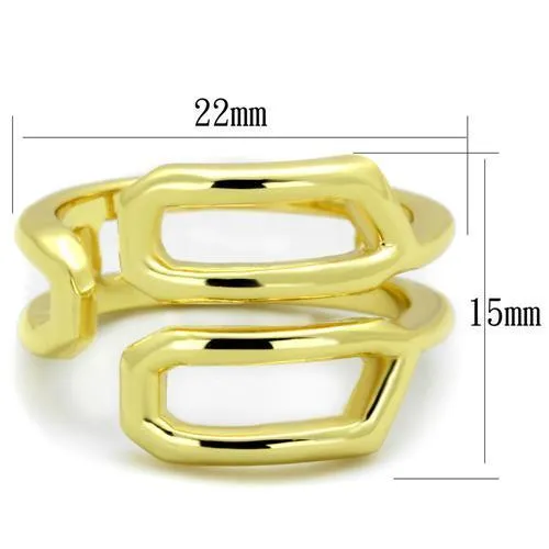 TK1884 IP GoldIon Plating Stainless Steel Ring with No Stone Alamode Rings