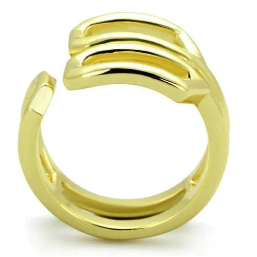 TK1884 IP GoldIon Plating Stainless Steel Ring with No Stone Alamode Rings