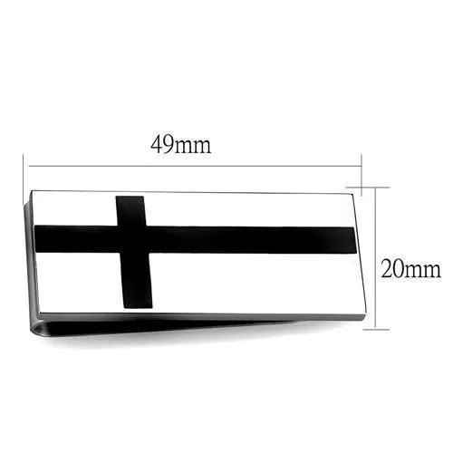 TK2090 High polished no plating Stainless Steel Money clip with No Stone Alamode Bracelets