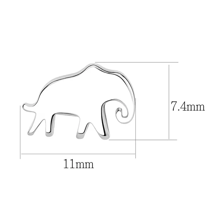 TK3600 High polished no plating Stainless Steel Earrings with No Stone Alamode Earrings