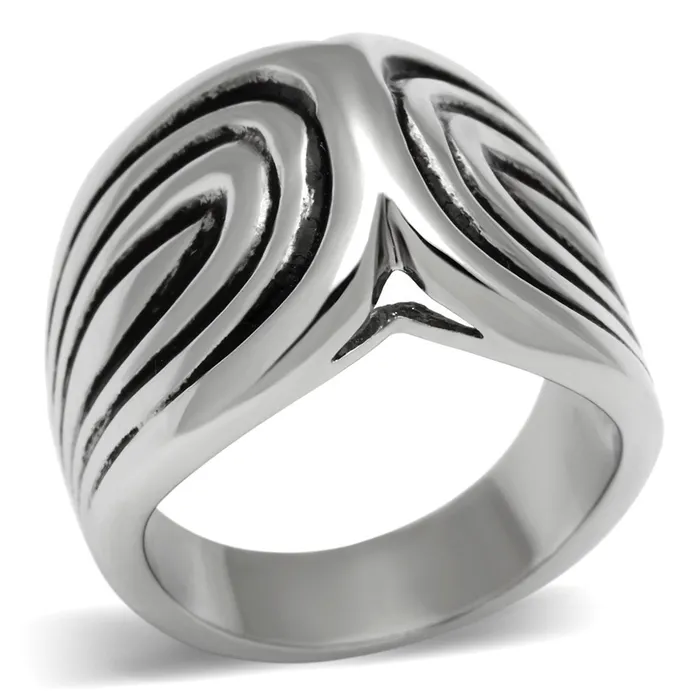TK521 High polished no plating Stainless Steel Ring with No Stone Alamode Rings