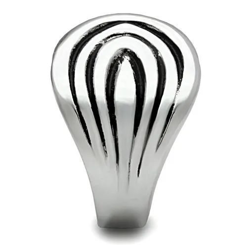 TK521 High polished no plating Stainless Steel Ring with No Stone Alamode Rings