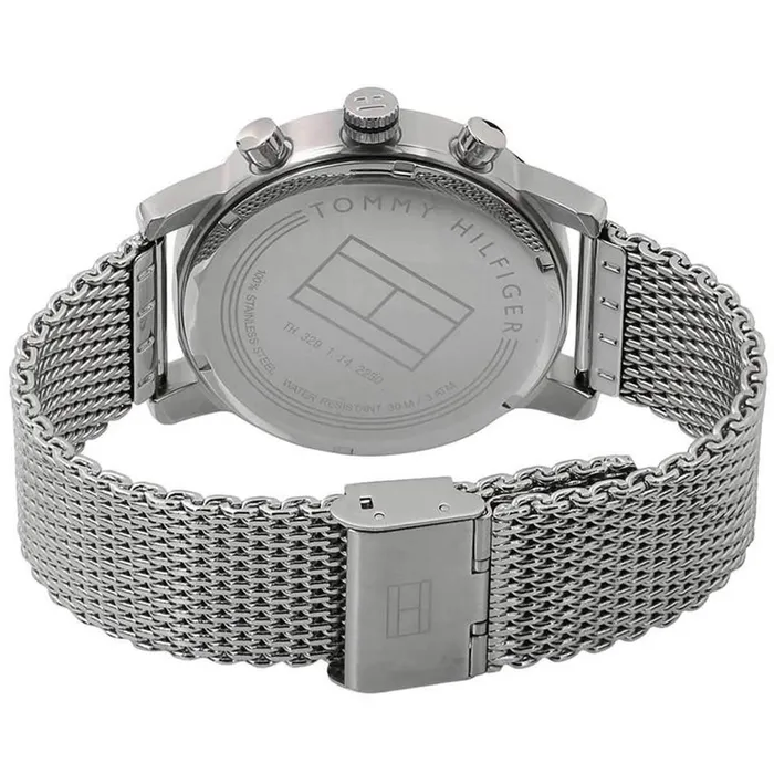 Tommy Hilfiger Bracelets Tommy Hilfiger Mens Watch Kane Blue Dial Stainless Steel Mesh Bracelet 1791398 Tommy Hilfiger Bracelets Tommy Hilfiger Mens Watch Kane Blue Dial Stainless Steel Mesh Bracelet 1791398