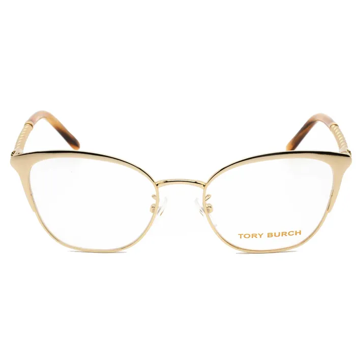 Tory Burch Tory Burch Womens Eyeglasses Shiny Gold Cat Eye Frame Demo Lens 0TY1076 3343 Earrings