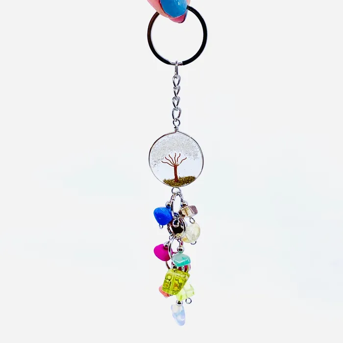 Tree of Life Key Chain 1 White Piichincha Necklaces