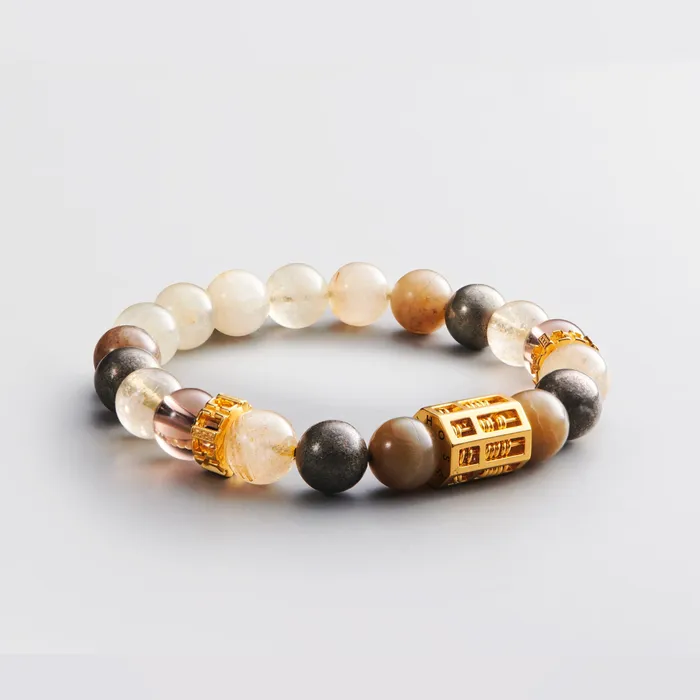 Triple Wealth Abacus Bracelet The Bounty Hoseiki Jewelry Bracelets