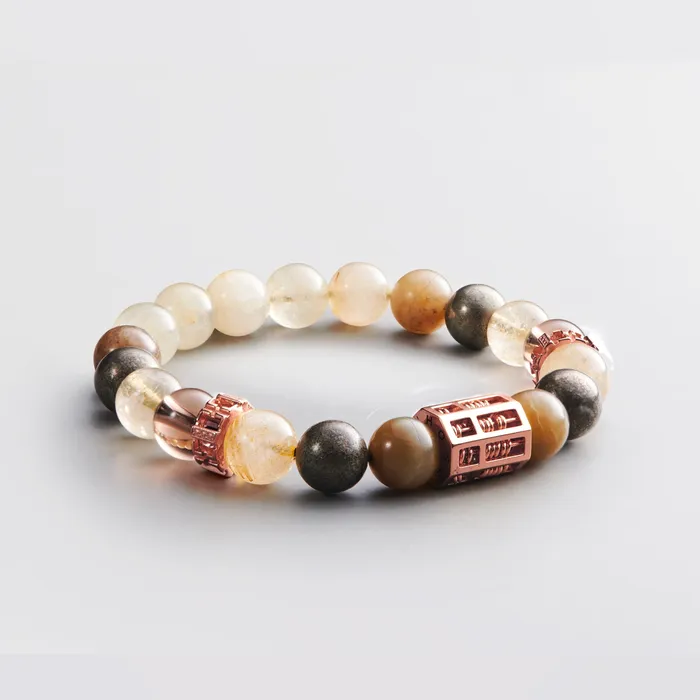 Triple Wealth Abacus Bracelet The Bounty Hoseiki Jewelry Bracelets