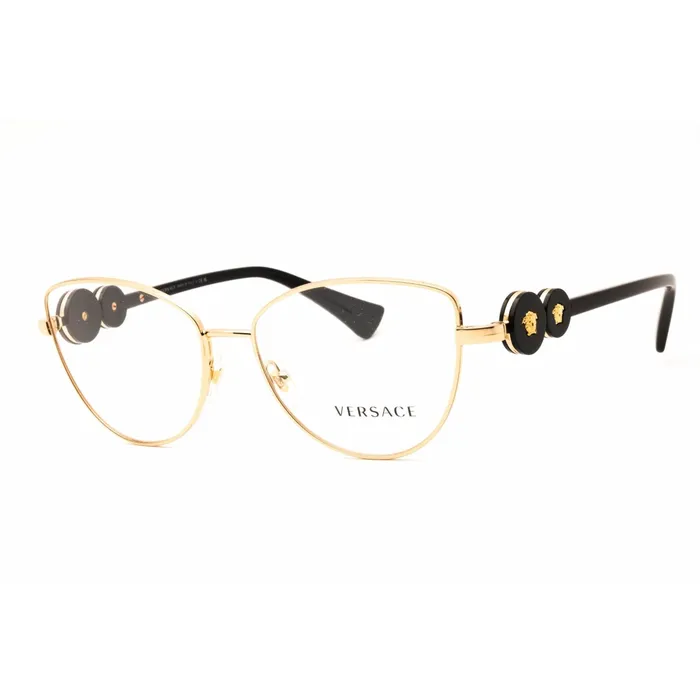 Versace Versace Womens Eyeglasses Gold Metal Cat Eye Full Rim Frame 0VE1284 1002 Earrings Versace Versace Womens Eyeglasses Gold Metal Cat Eye Full Rim Frame 0VE1284 1002 Earrings