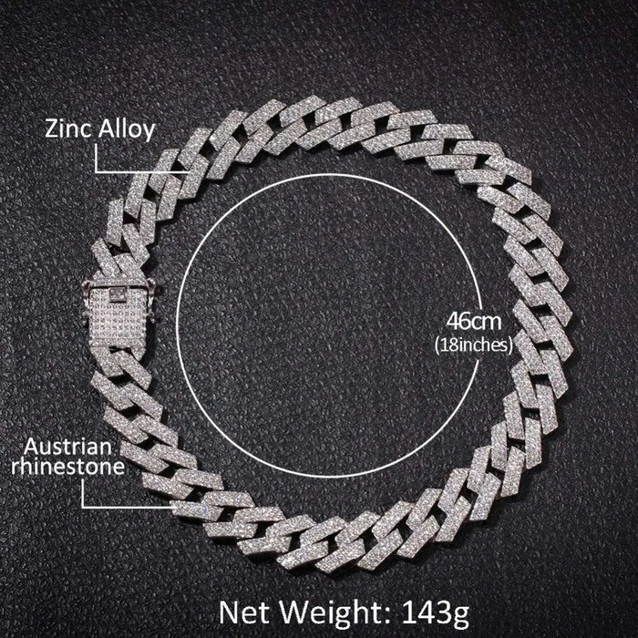 VVS Jewelry Bracelets Extra Thicc 20mm Miami Prong Cuban Chain FREE Bracelet VVS Jewelry Bracelets Extra Thicc 20mm Miami Prong Cuban Chain FREE Bracelet