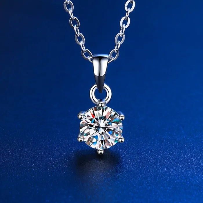 VVS Jewelry Necklaces 925 Sterling Silver 1ct2ct3ct VVS1 Moissanite Diamond Necklace VVS Jewelry Necklaces 925 Sterling Silver 1ct2ct3ct VVS1 Moissanite Diamond Necklace