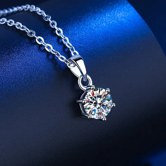 VVS Jewelry Necklaces 925 Sterling Silver 1ct2ct3ct VVS1 Moissanite Diamond Necklace