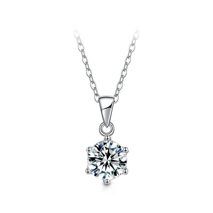VVS Jewelry Necklaces 925 Sterling Silver 1ct2ct3ct VVS1 Moissanite Diamond Necklace