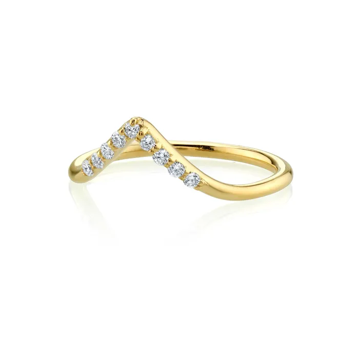 White Diamond Triangle Nesting Ring Marrow Fine Rings White Diamond Triangle Nesting Ring Marrow Fine Rings