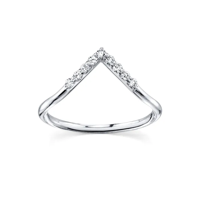 White Diamond Triangle Nesting Ring Marrow Fine Rings White Diamond Triangle Nesting Ring Marrow Fine Rings