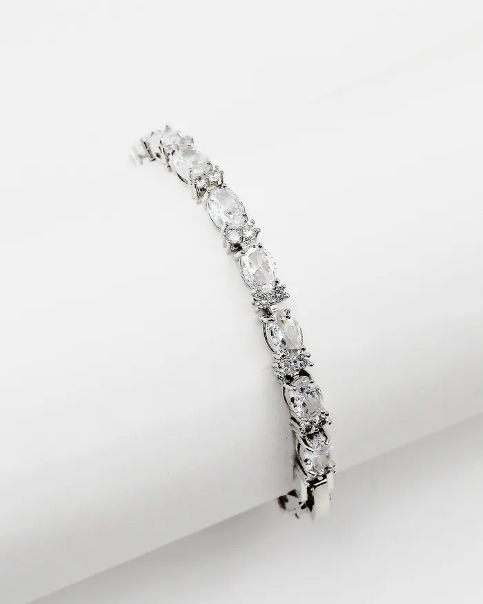 12212023 Bracelets Oval CZ Stone Tennis Bracelet