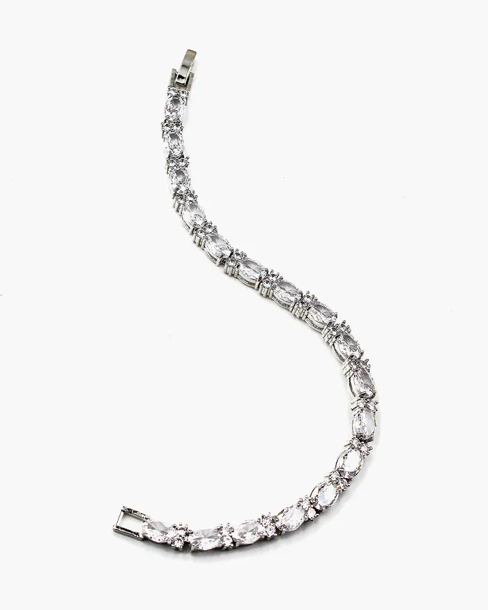 12212023 Bracelets Oval CZ Stone Tennis Bracelet