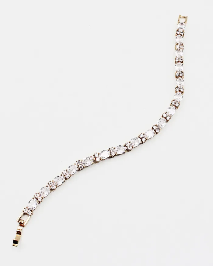 12212023 Bracelets Oval CZ Stone Tennis Bracelet