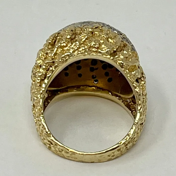 18K Gold Diamond Dome Ring Jewelry Rings