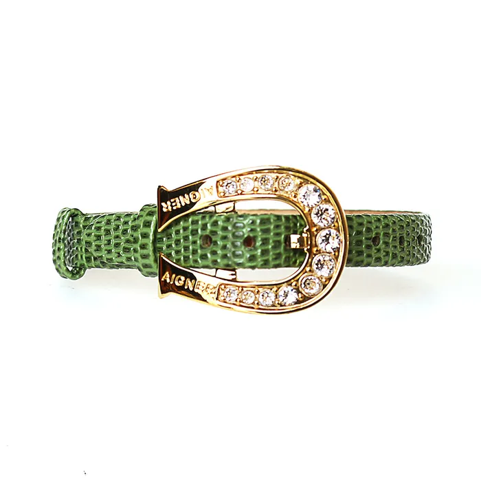 Aigner Leather Bracelet With Swarovski Stones Aigner Bracelets Aigner Leather Bracelet With Swarovski Stones Aigner Bracelets
