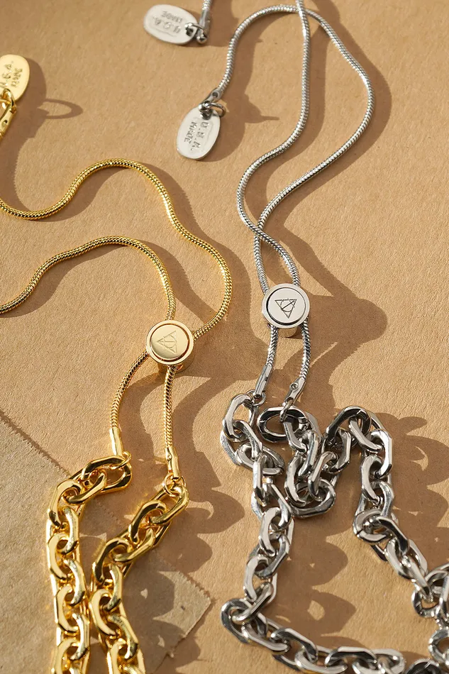 Air Anchor Necklaces All Linked Up Adjustable Chain Necklace