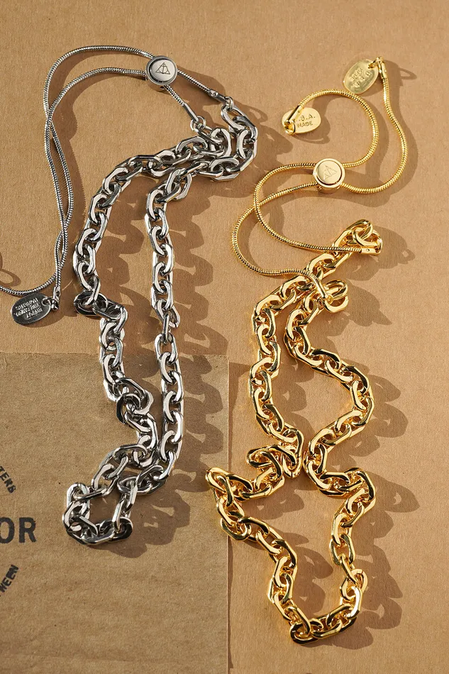 Air Anchor Necklaces All Linked Up Adjustable Chain Necklace