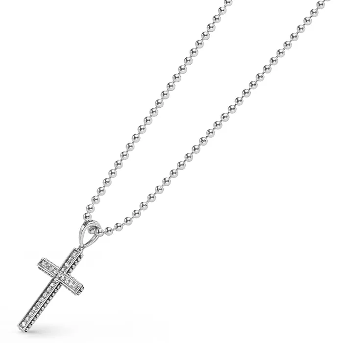 Anthem Diamond Cross Amulet Necklace LAGOS Necklaces Anthem Diamond Cross Amulet Necklace LAGOS Necklaces