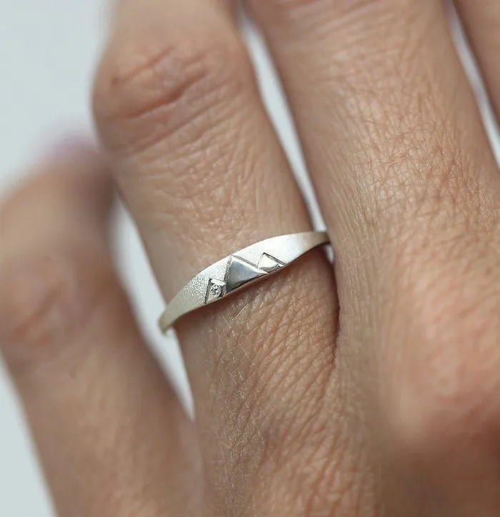 Anya Gold Wedding Ring Unique Wedding Ring Capucinne Rings