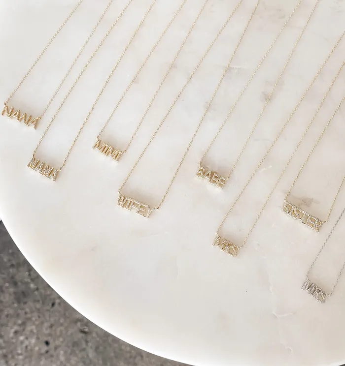 BABE Pave Necklace UntamedPetals Necklaces