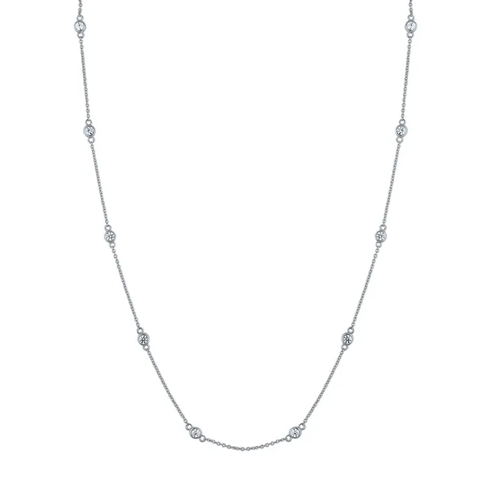 BERRICLE CZ by Yard Station Necklace in Sterling Silver Necklaces