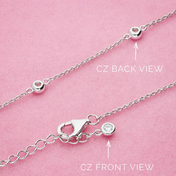 BERRICLE CZ by Yard Station Necklace in Sterling Silver Necklaces