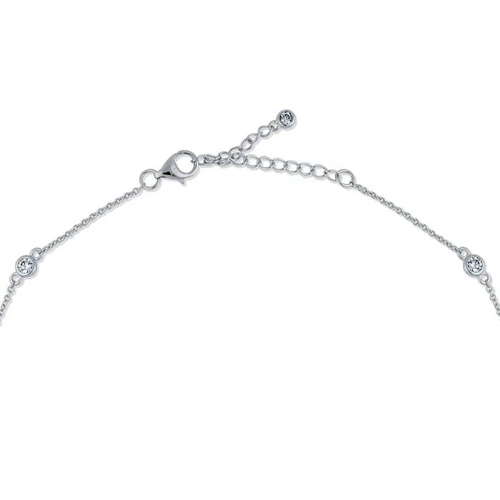 BERRICLE CZ by Yard Station Necklace in Sterling Silver Necklaces