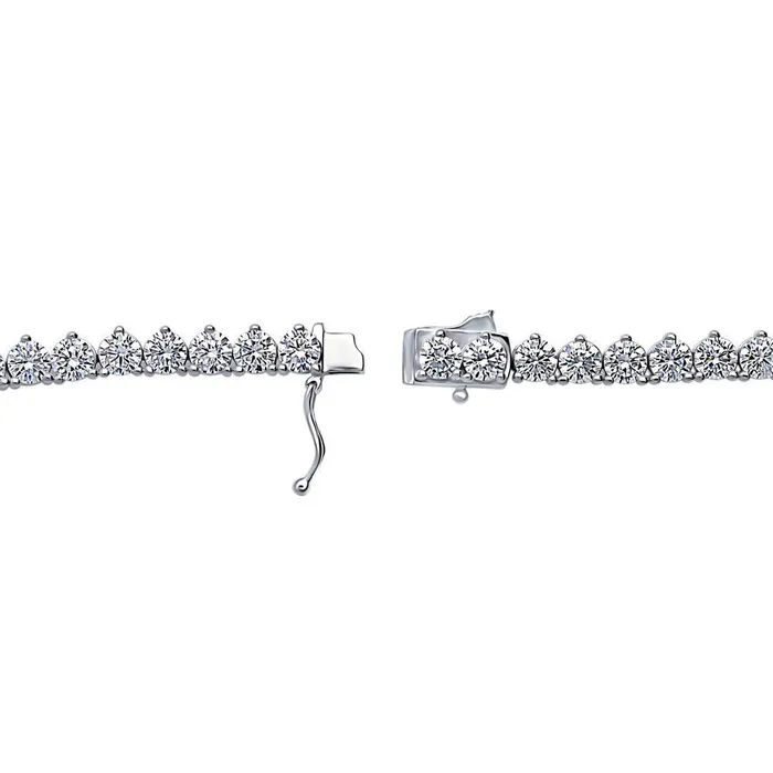 BERRICLE Necklaces CZ Tennis Necklace in Sterling Silver 17