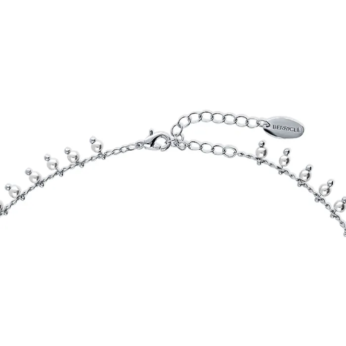 BERRICLE Necklaces Imitation Pearl Station Necklace