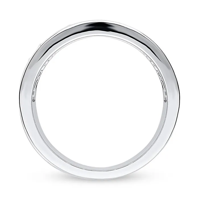 BERRICLE Rings Channel CZ Eternity Ring in Sterling Silver