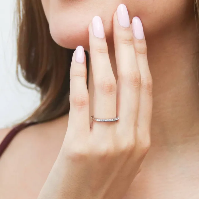 BERRICLE Solitaire 2ct Cushion CZ Ring Set in Sterling Silver Rings