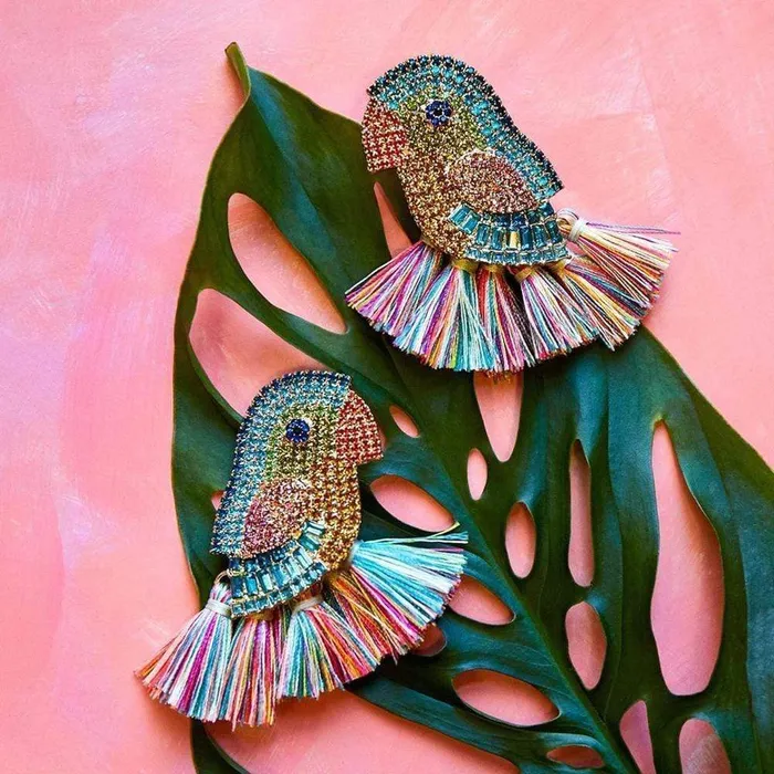 Bird Tassel Earrings WickedAF Earrings