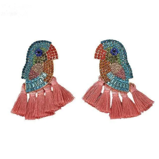 Bird Tassel Earrings WickedAF Earrings