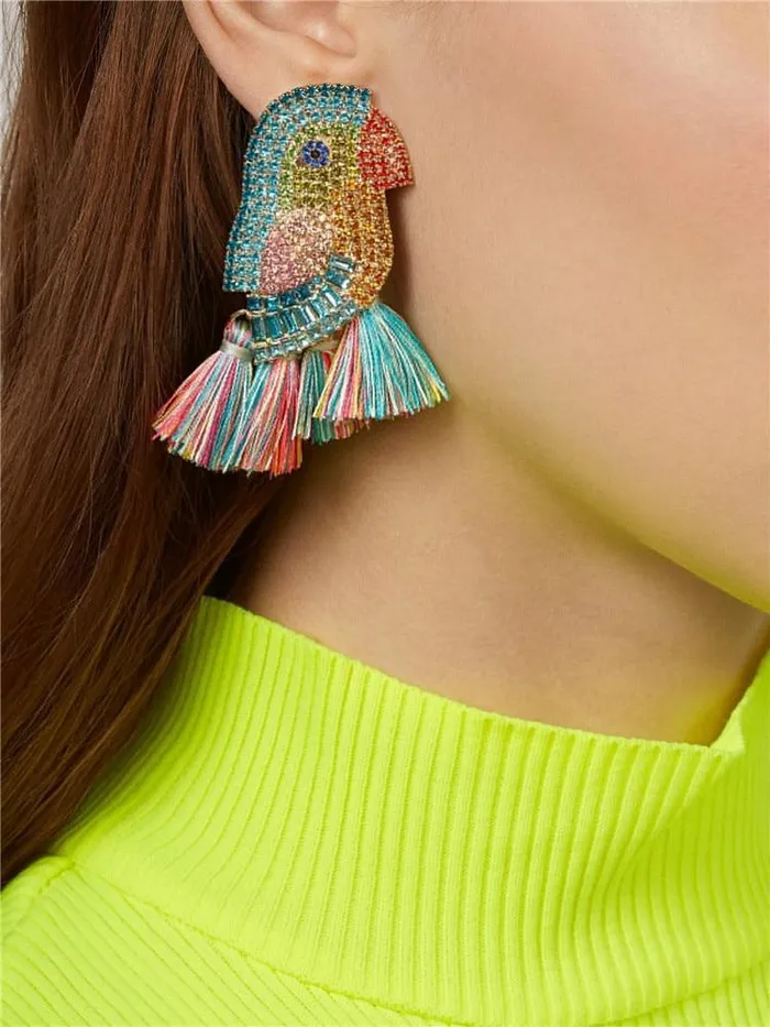 Bird Tassel Earrings WickedAF Earrings