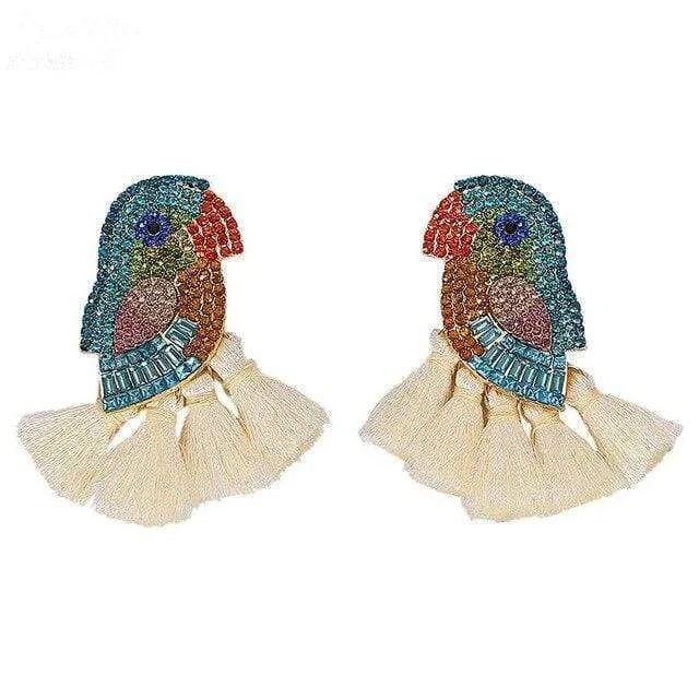 Bird Tassel Earrings WickedAF Earrings