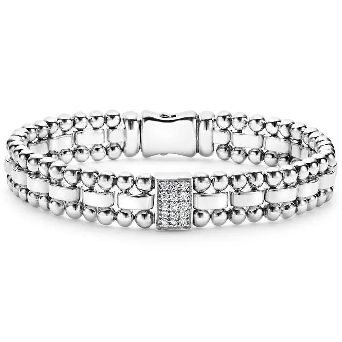 Bracelets Caviar Spark Single Station Diamond Link Bracelet Lagos