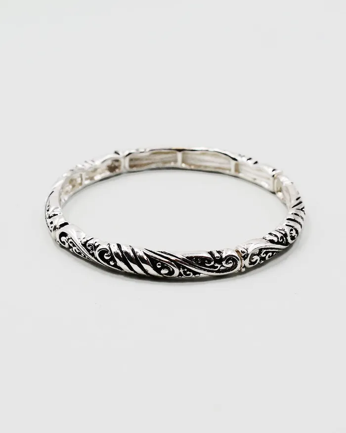 Bracelets Classic Patterned Stretch Bangle Bracelet 050522 Bracelets Classic Patterned Stretch Bangle Bracelet 050522